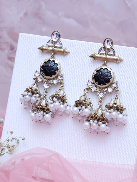 Black Vabna Jhumkis