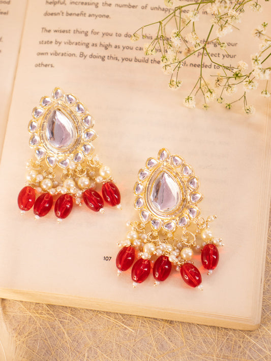 Red Greeshma Earrings