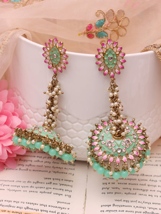 Mint Jaya Jhumkis