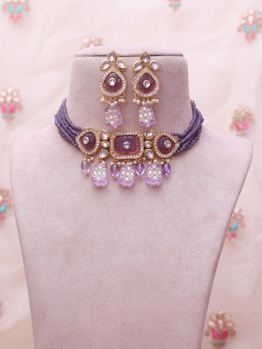 Lilac Faloni Necklace Set