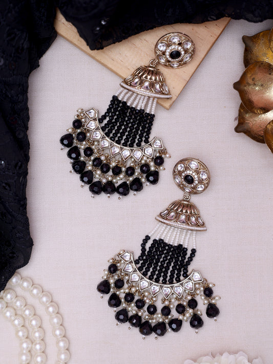 Black Baamini Designer Earrings