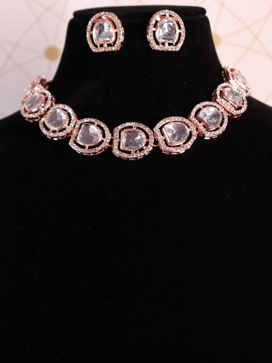 Rosegold Ellie AD Polki Set