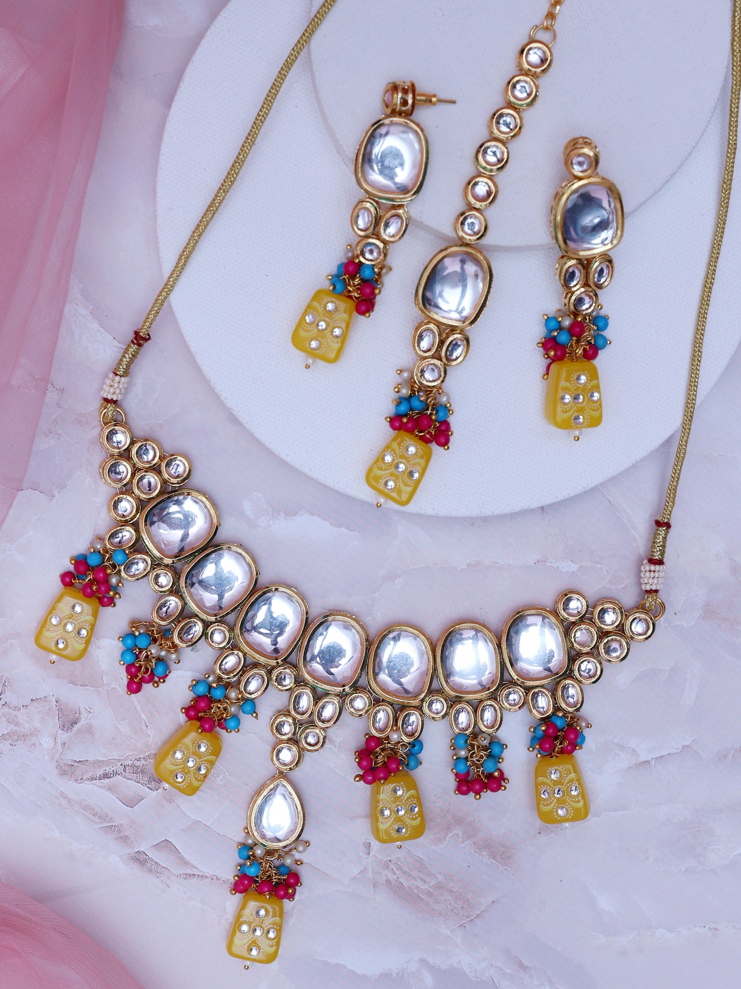 Yellow Mardika Necklace Set