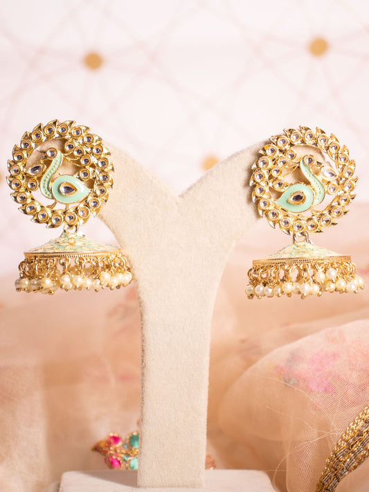 Mint Green Mouni Jhumkis