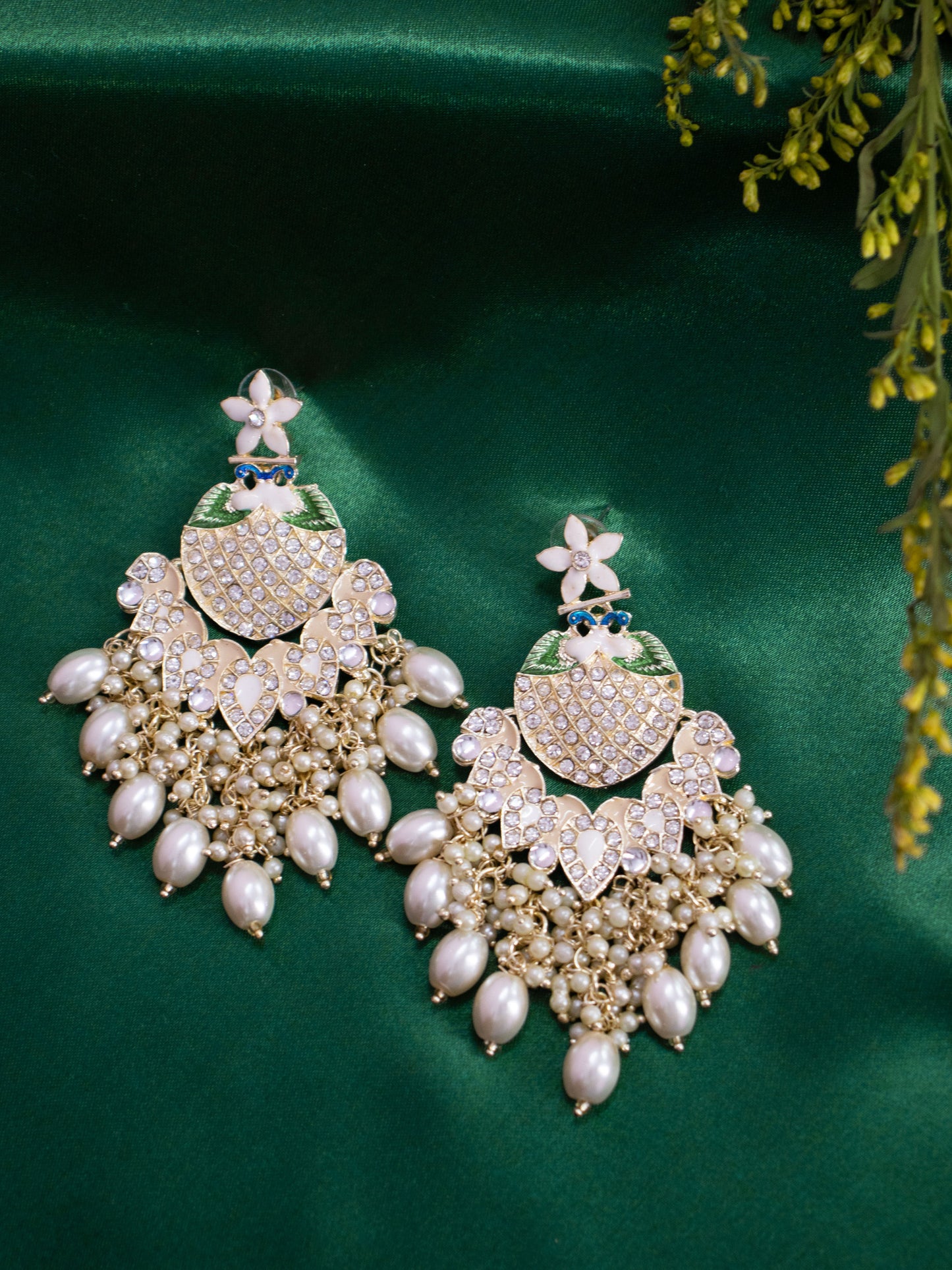 Ivory Saloni Designer Earrings