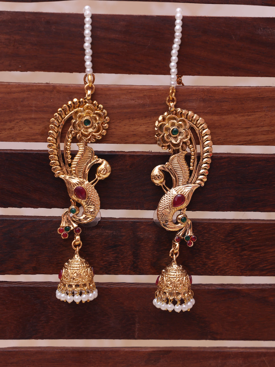 Golden Shitala Jhumkis