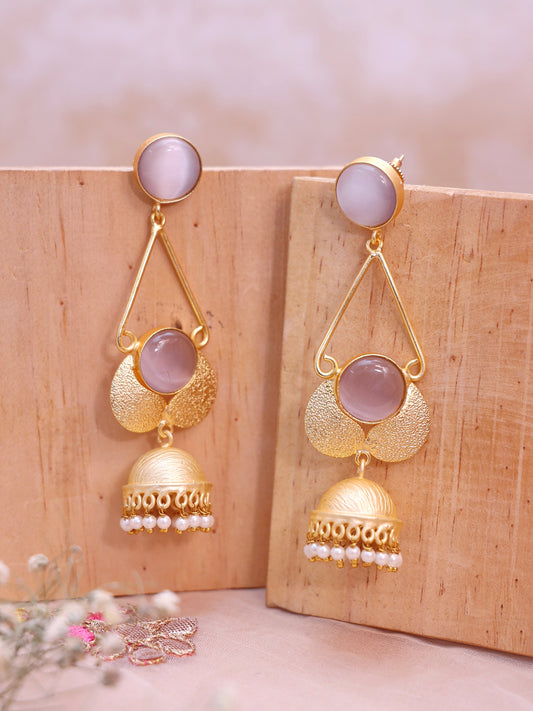 Lilac Akashi Western Jhumkis