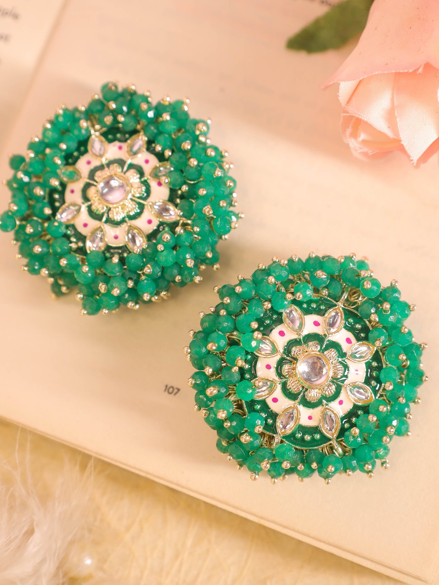 Green Kashvee Studs