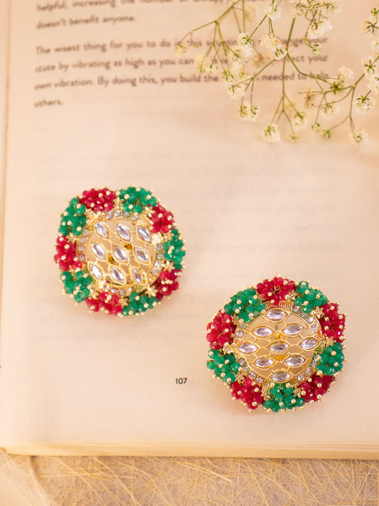 Red and Green Shayla Studs