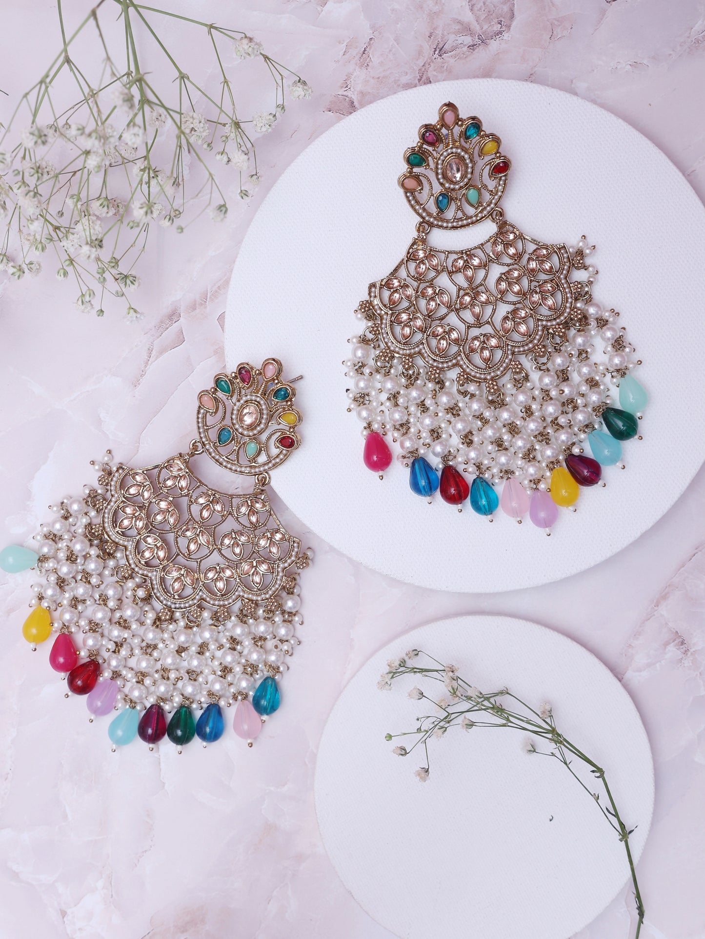 Multicolor Labuki Designer Earrings