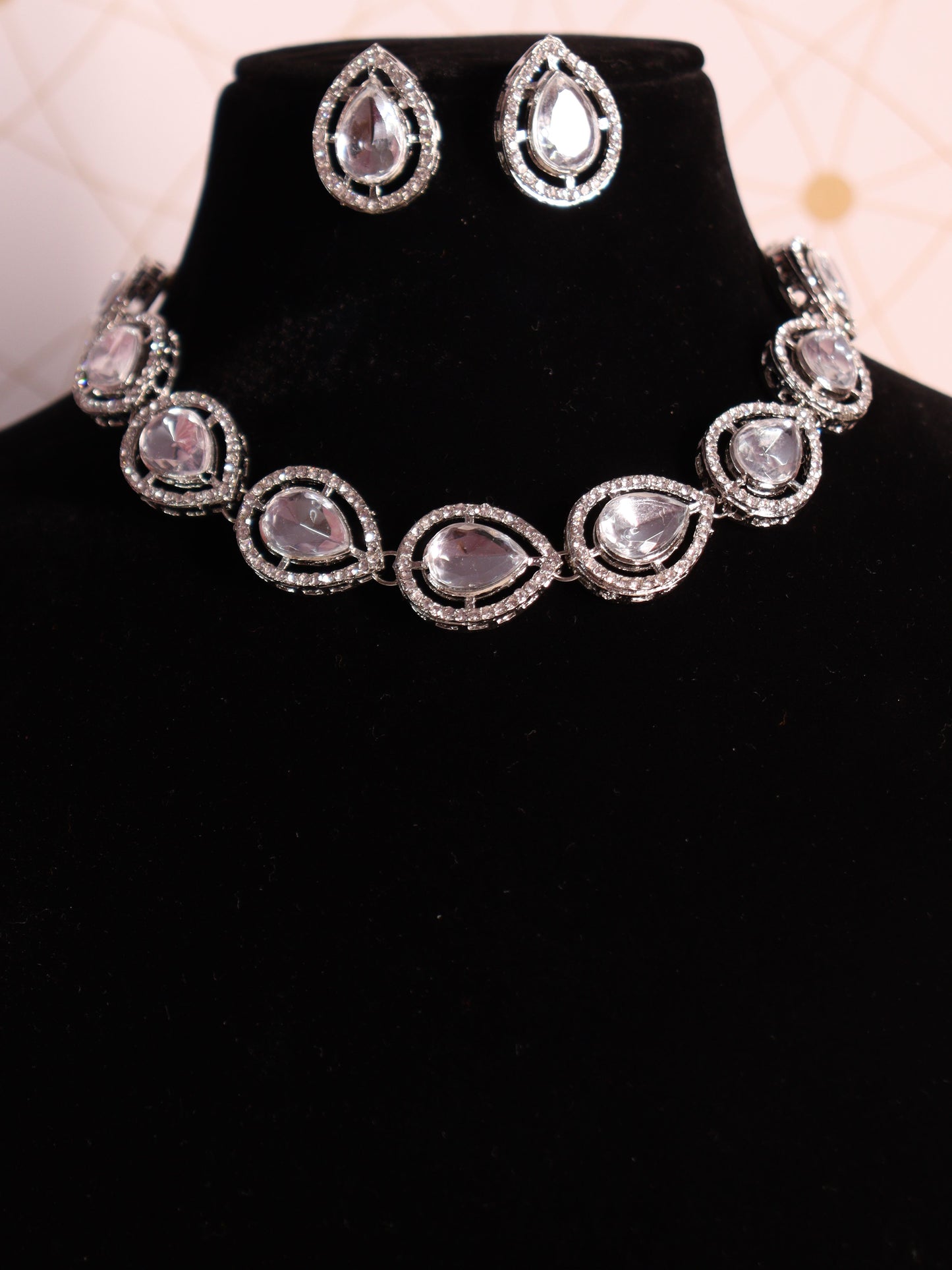 Silver Layla AD Polki Set