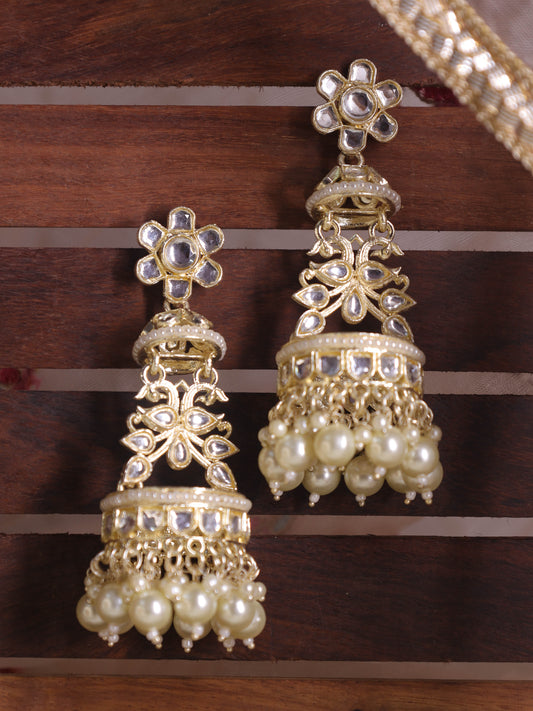 Ivory Gulshani Jhumkis