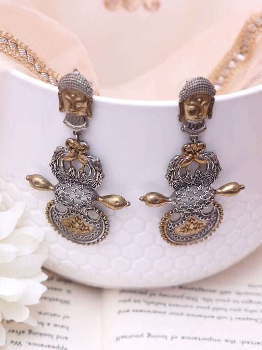 Taai Oxidised Jhumkis