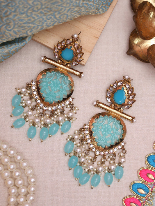 Turquoise Nysa Designer Earrings