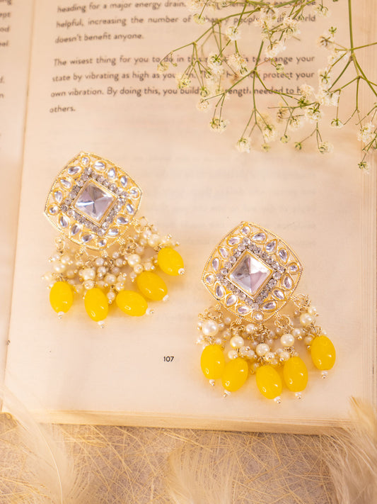 Yellow Shreeja Earrings