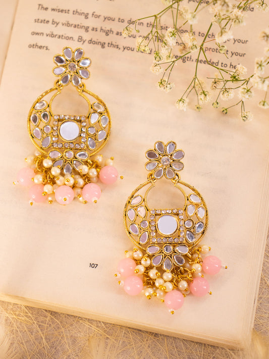 Pink Bipasha Designer Earrings