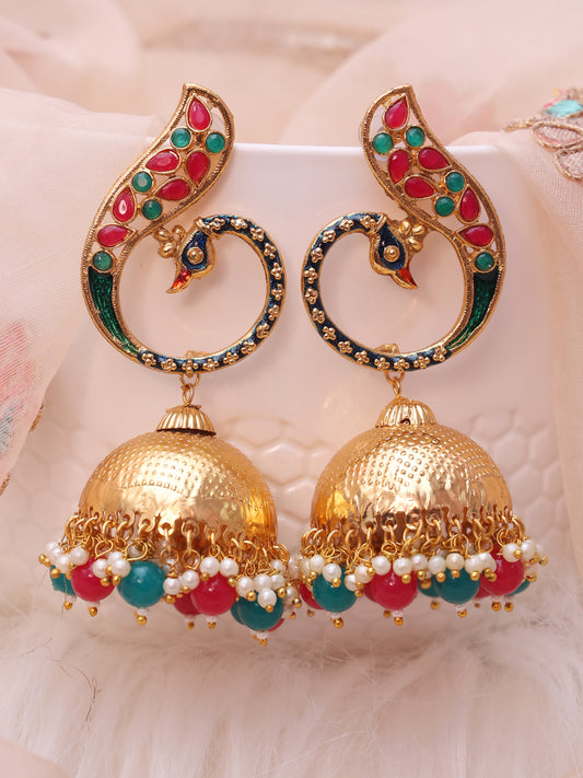 Golden Yahvi Jhumkis