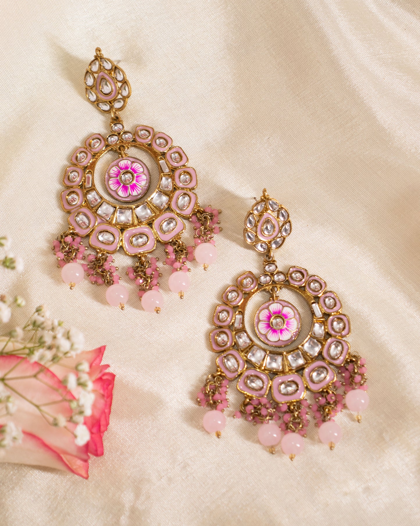 Pink Jalsa Designer Earrings