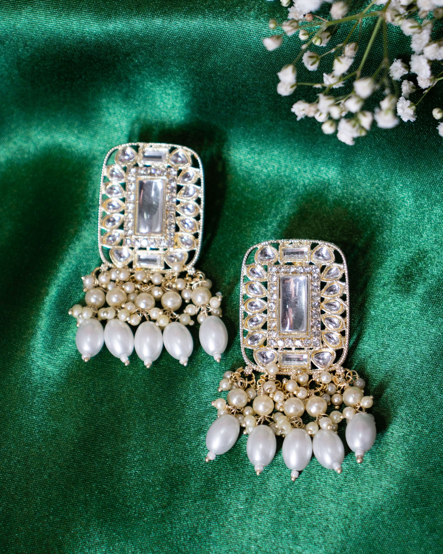 Ivory Zivah Designer Jhumkis