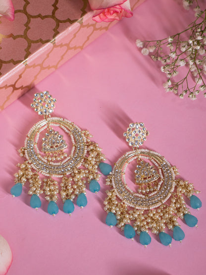 Turquoise Bhumi Chandbalis
