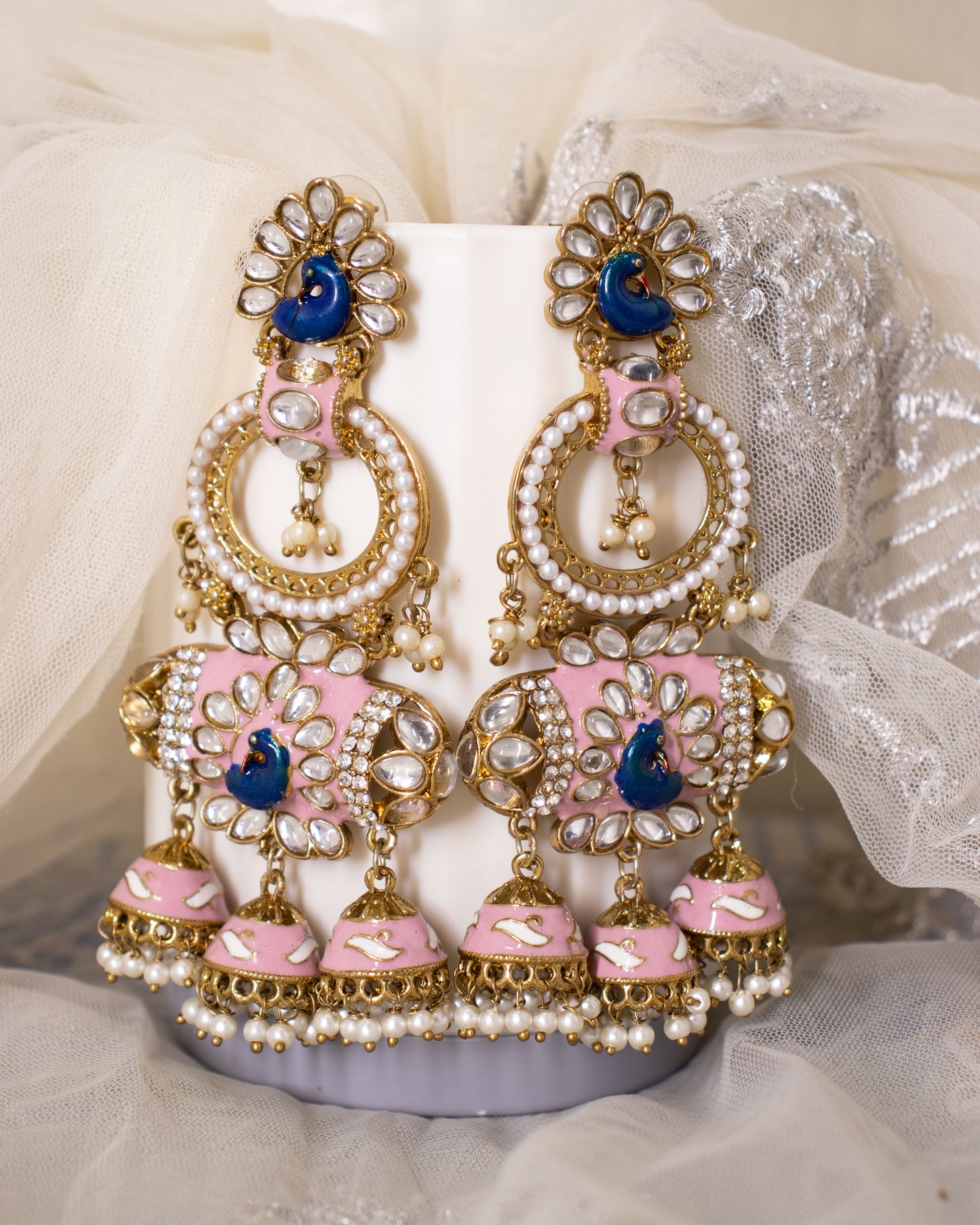 Blush Kalki Designer Jhumkis