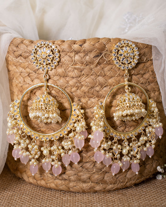 Baby Pink Falak Jhumki Balis