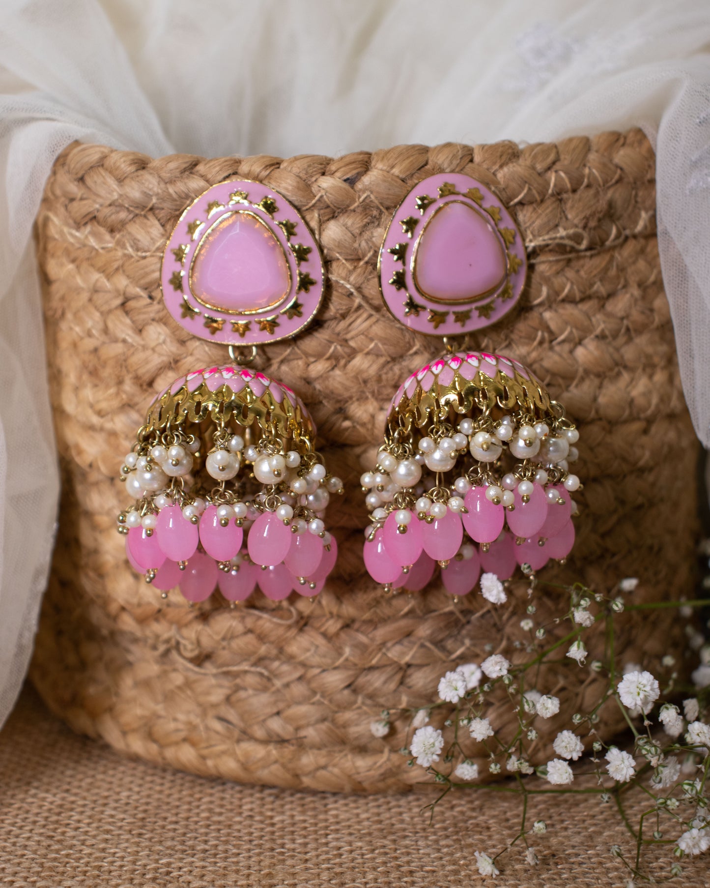 Blush Chhavi Jhumkis