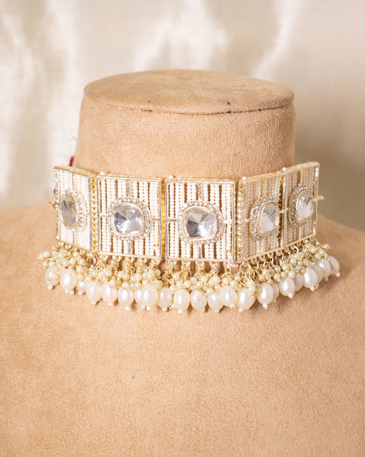 Ivory Sheena Choker Jewellery Set