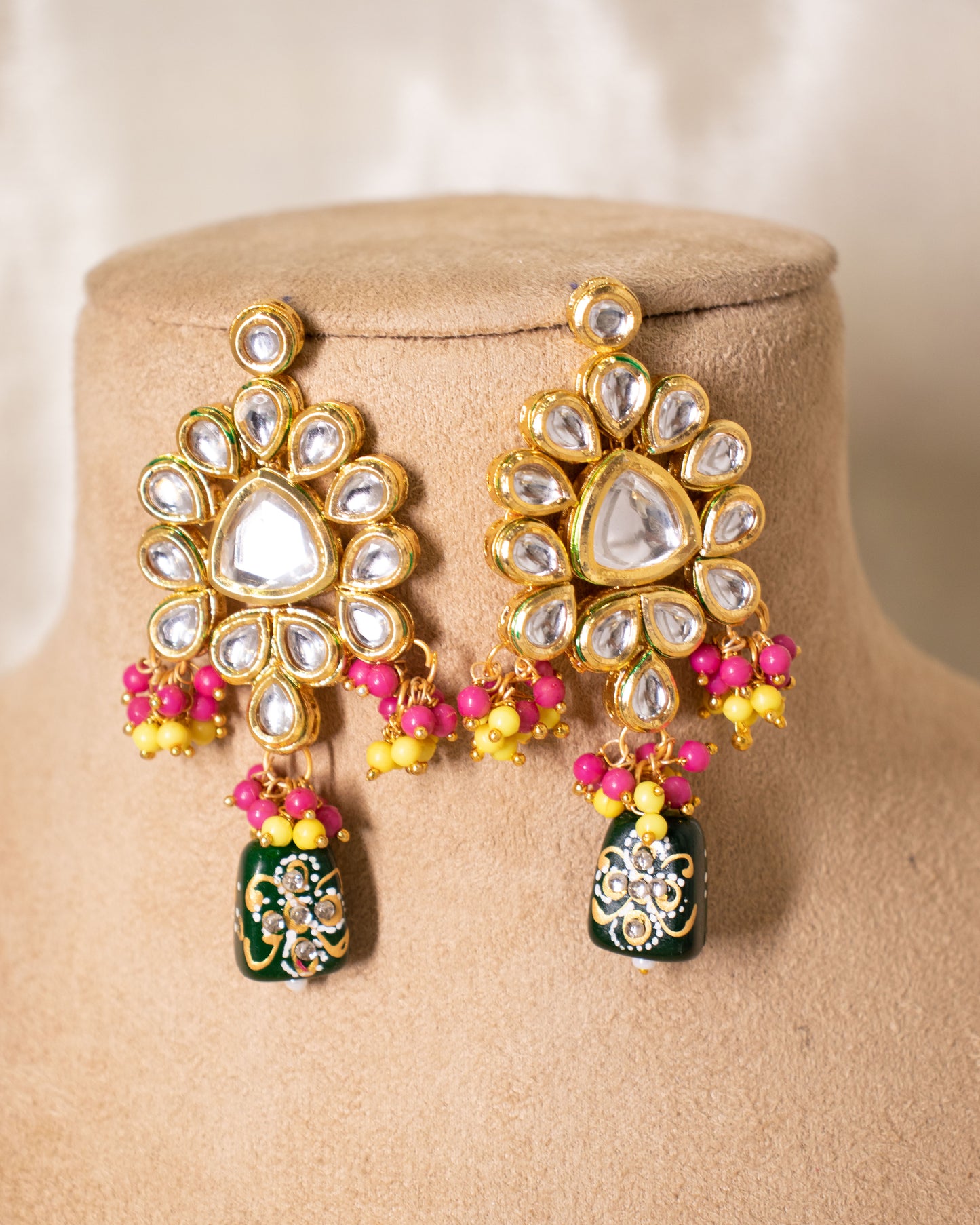 Green Libni Kundan Choker Set