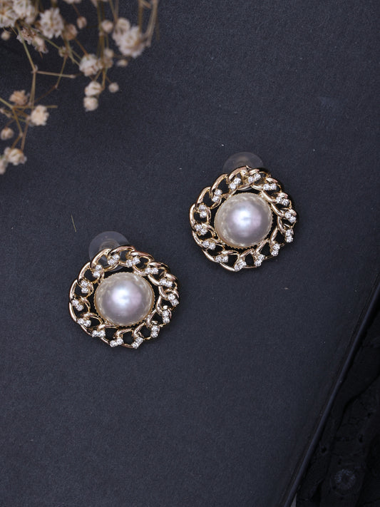 White Saturn Studs