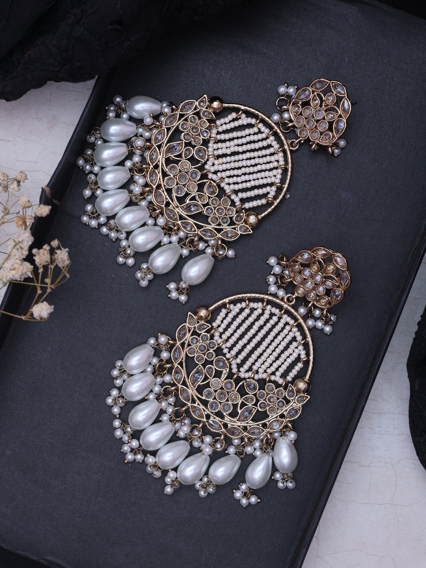 White Aladita Designer Earrings