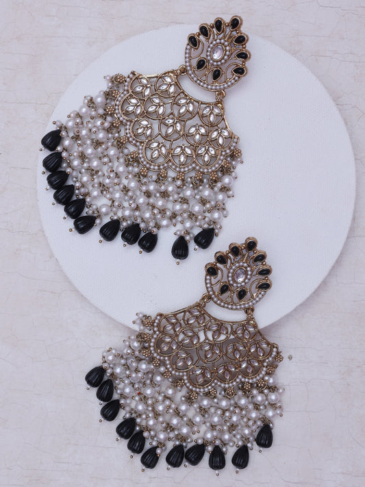 Black Labuki Designer Earrings