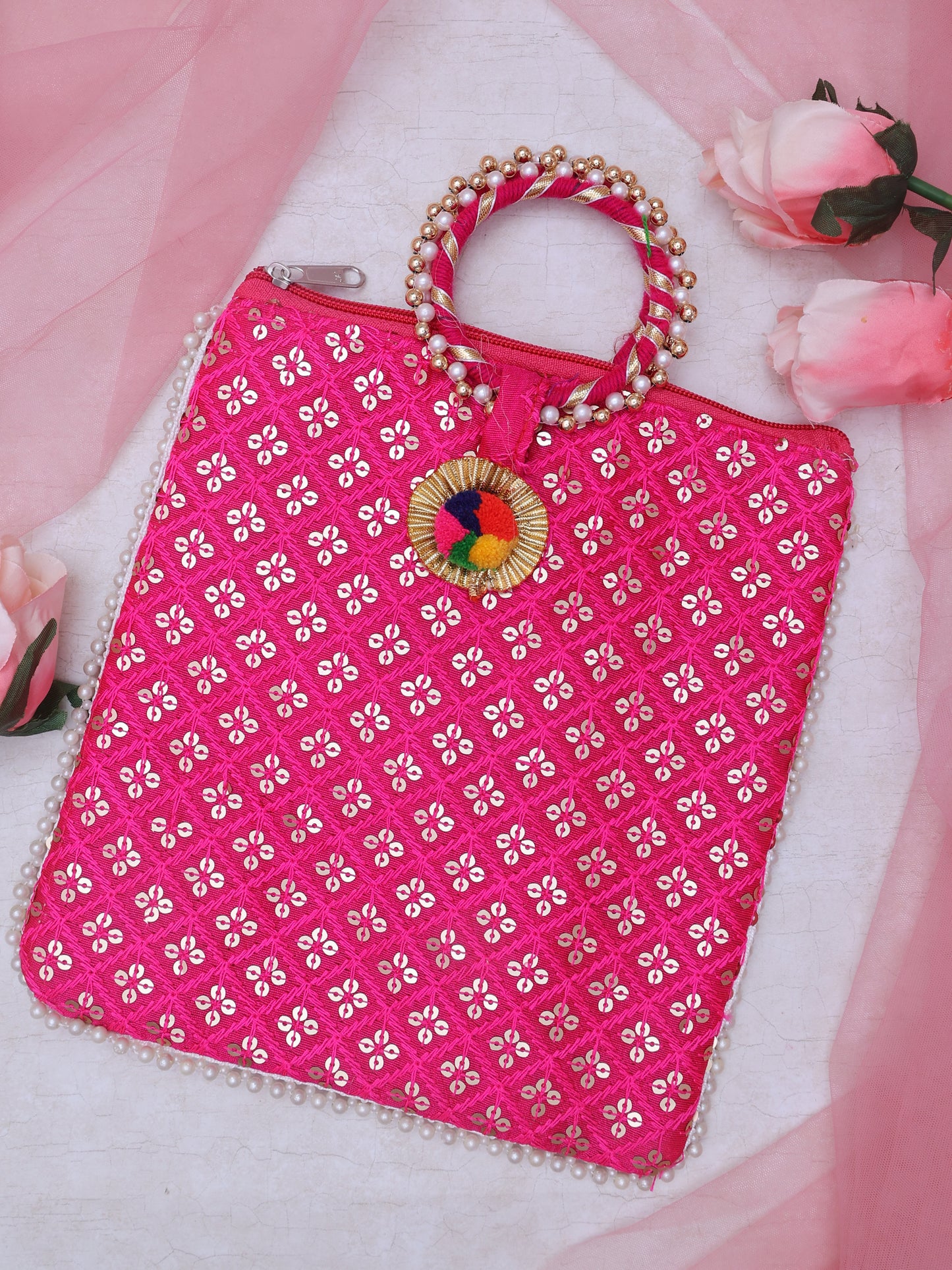 Pink Aasmi Ethnic Bag