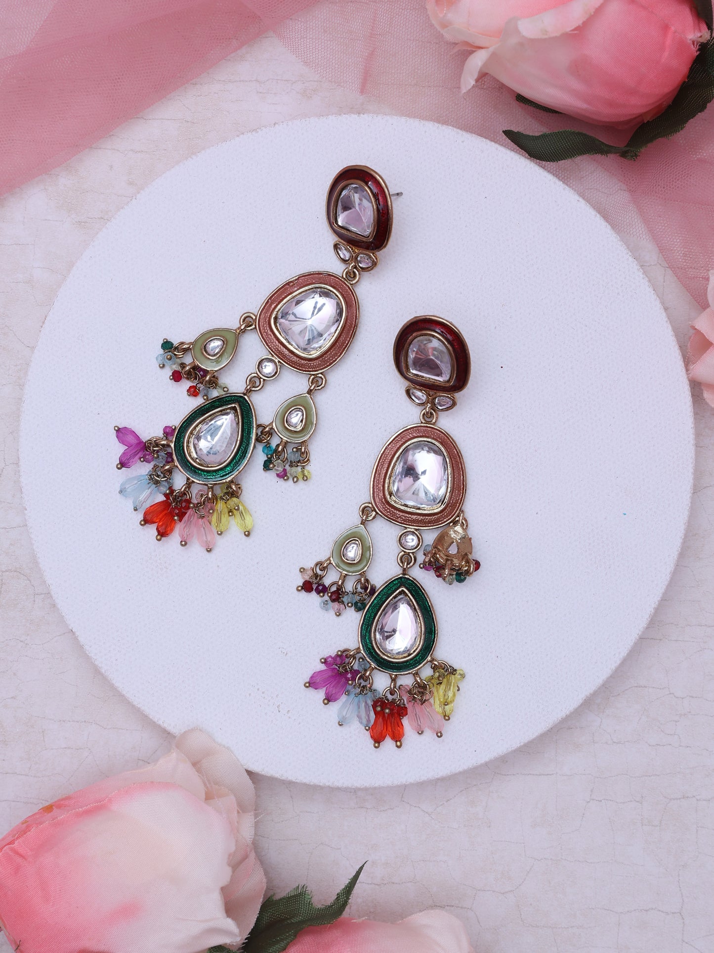 Multicolor Dakshana Designer Earrings