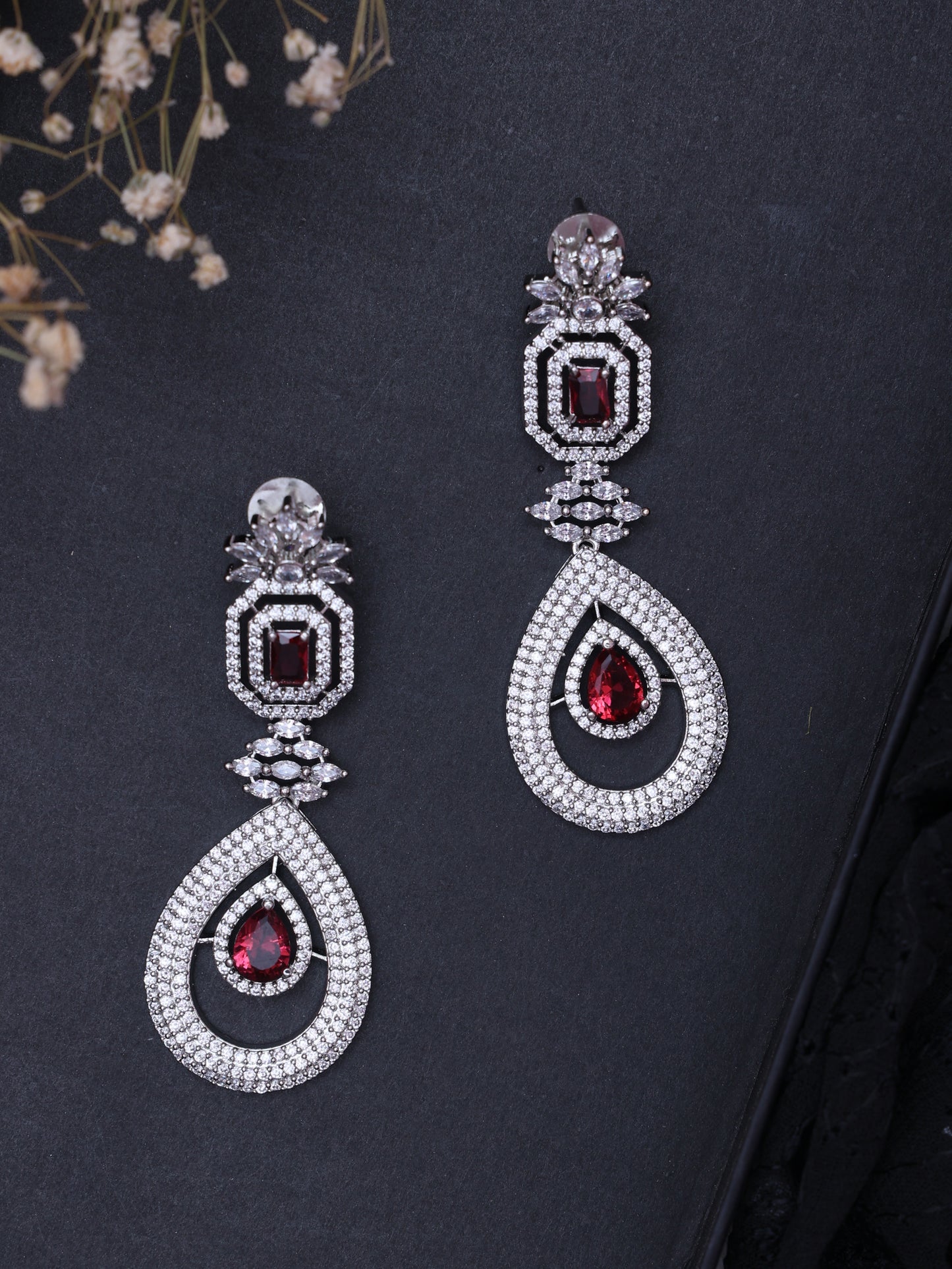 Red Cera AD Earrings
