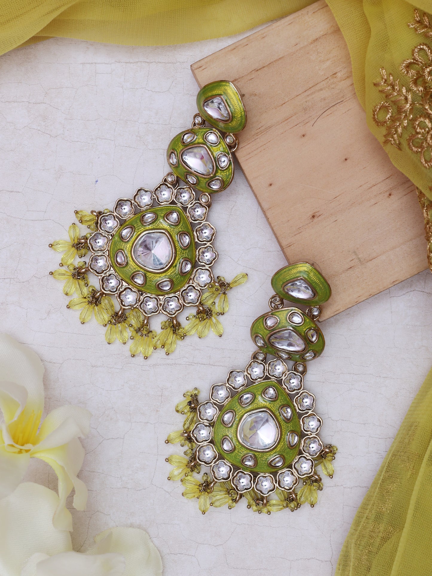 Green Ellakili Designer Earrings