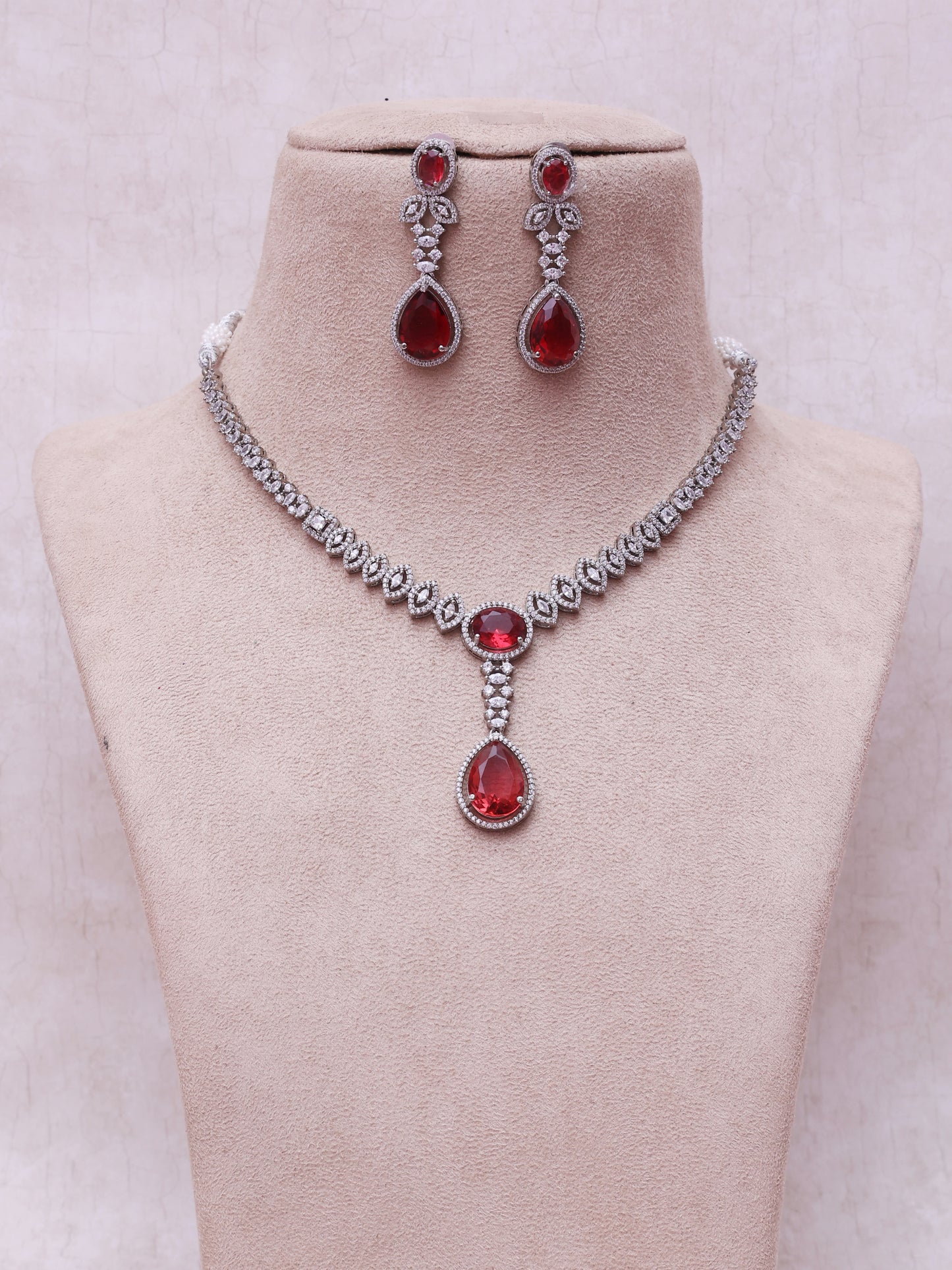 Ruby Sara AD Necklace Set