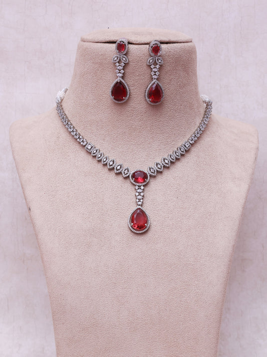 Ruby Sara AD Necklace Set