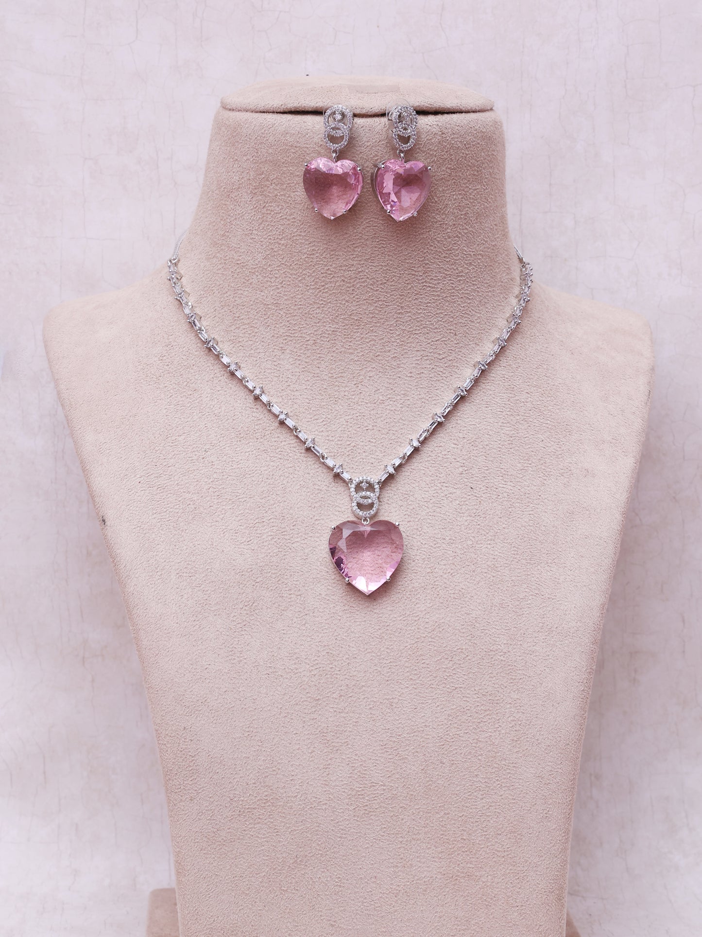 Lilac Heart AD Necklace