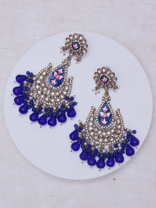Royal Blue Oishani Chandbalis