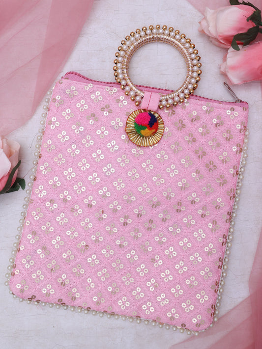 Baby Pink Aasmi Ethnic Bag