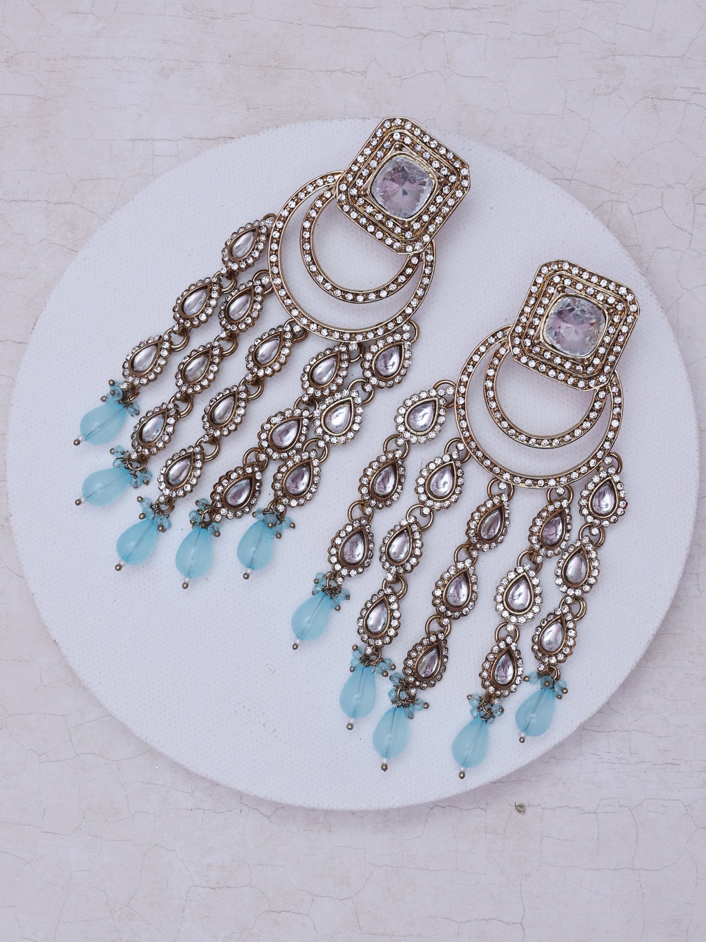 Turquoise Maanyata Designer Earrings