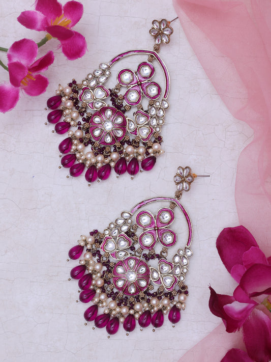 Purple Caksani Designer Earrings