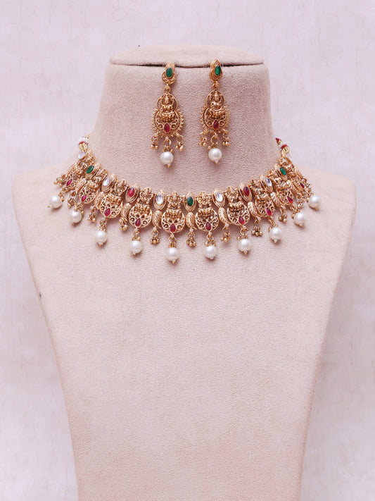 Vakeeta Temple Necklace Set