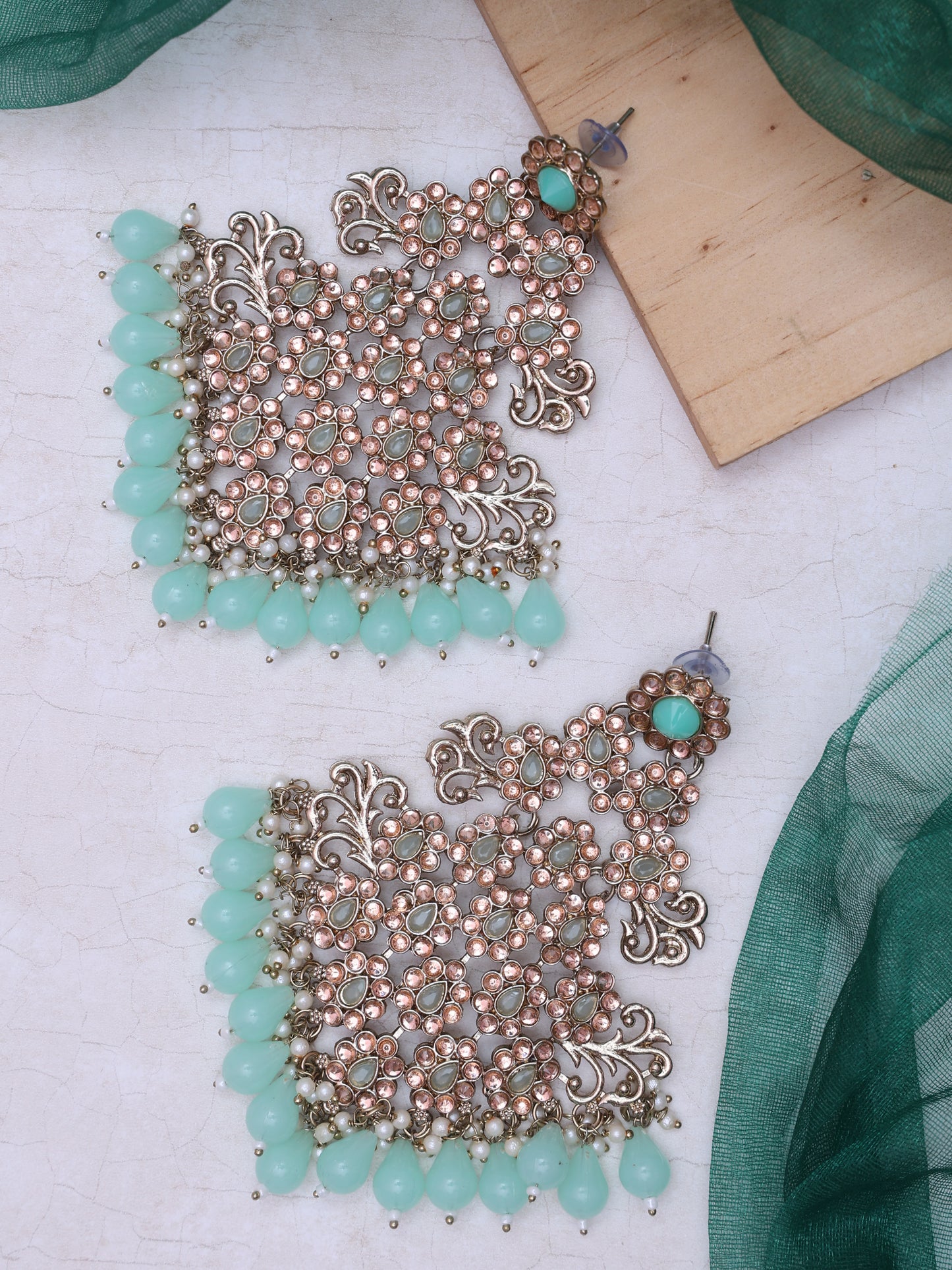 Mint Eashita Designer Earrings