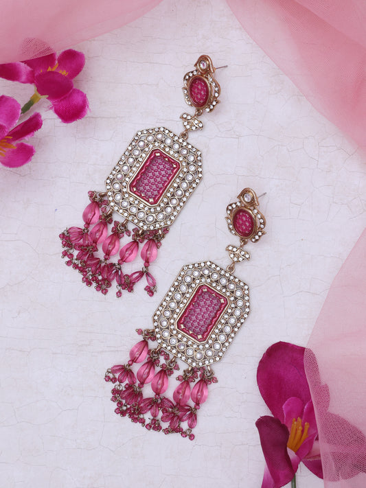 Purple Aaghnya Designer Earrings