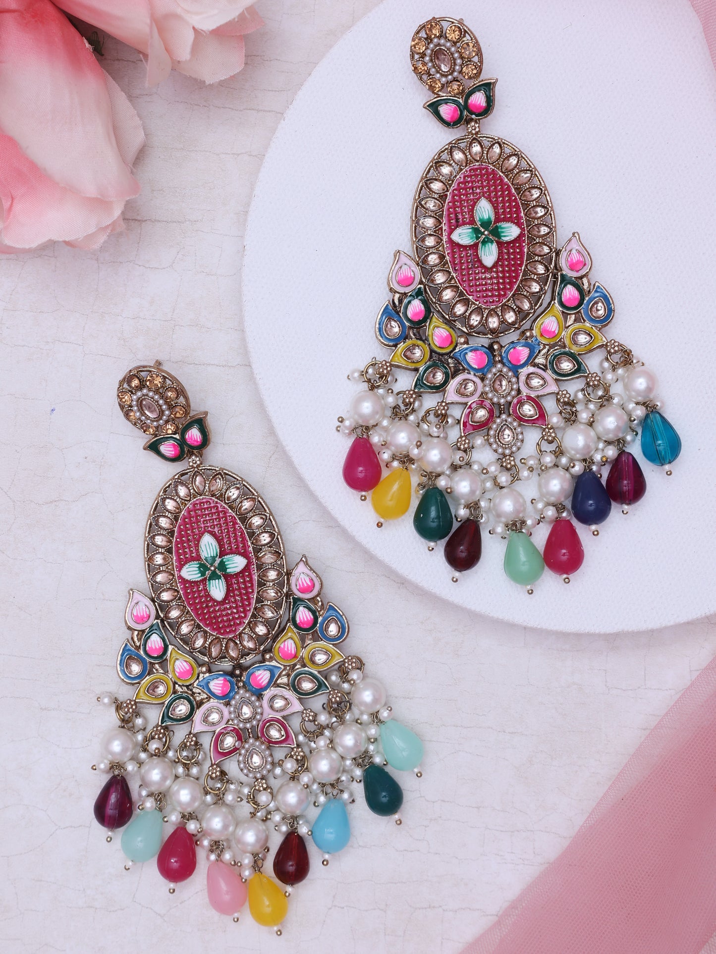 Multicolor Laghima Designer Earrings