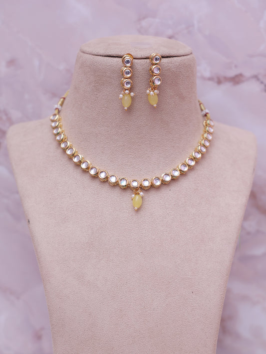 Yellow Rabia Necklace Set